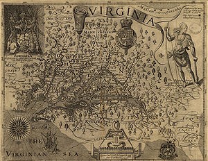 history of Williamsburg - Early_Virginia_Map_1606