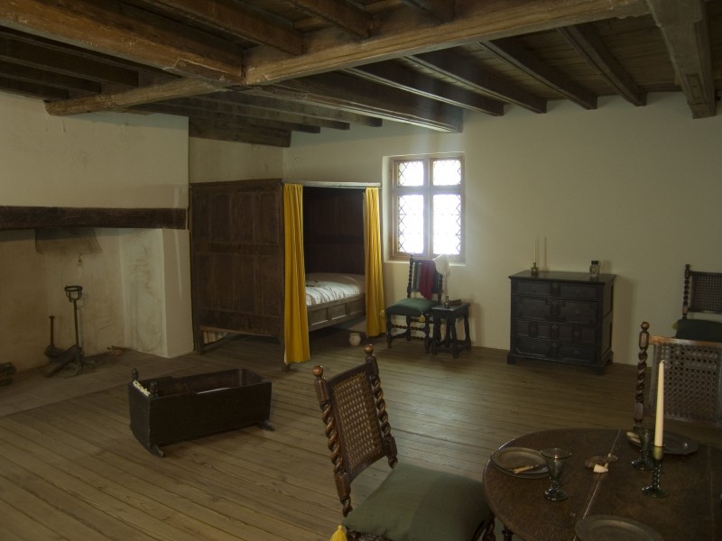 One of the rooms inside the castle, today.
