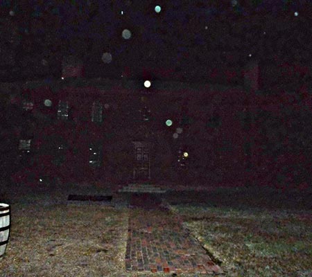 Strange glowing objects caught on camera in Haunted Colonial Williamsburg, Virginia