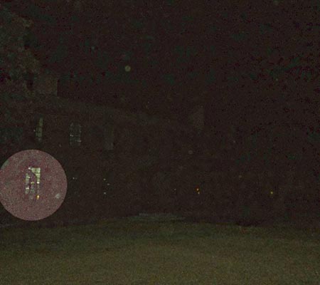 Strange shape caught on camera during a Colonial Ghost Tour in Williamsburg, Virginia
