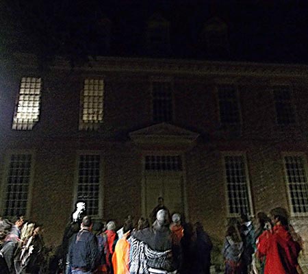 Colonial Ghost Tour Guests