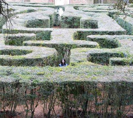 Ghost captured in maze during day