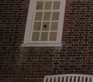 Strange object caught on camera in old Colonial Williamsburg, Virginia House