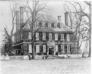 black and white phot of the Westover main house