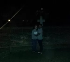 Orbs caught on camera of two ghost tour guests