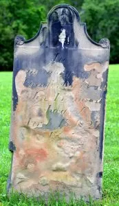 a 'melting gravestone' in boston cemetery