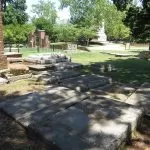 The cemetery at the Jamestown Church